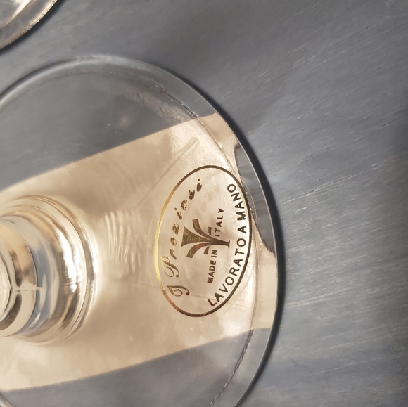 lavorato a mano wine glasses